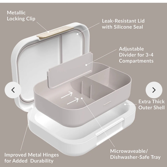 Bentgo Modern Leak-Resistant Lunch Box - White - Picture 4 of 4